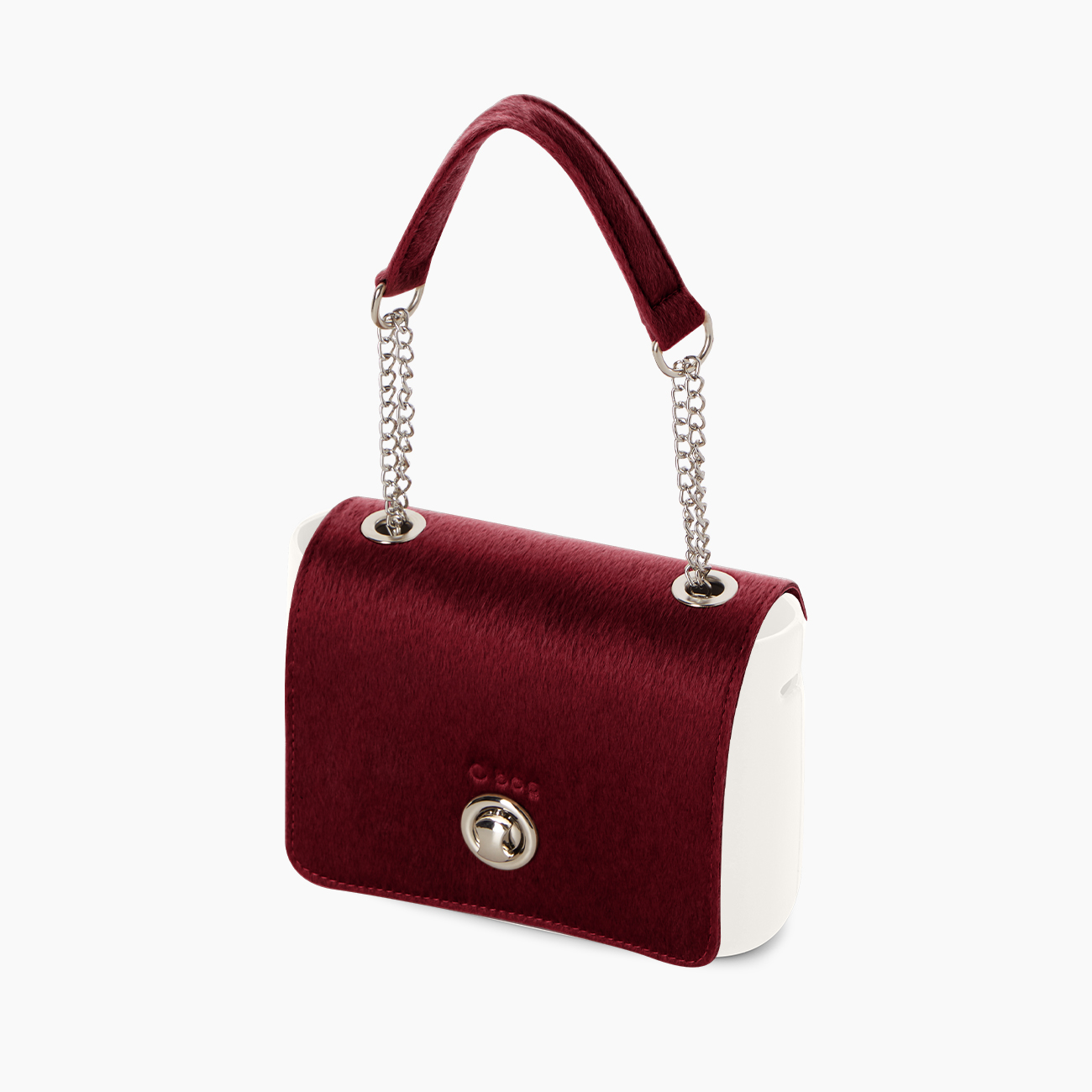 Flap with micro handle india pony skin effect O pocket Make your