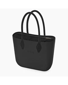 O bag mini nero e suede