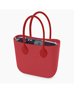 O bag mini tomato e velluto