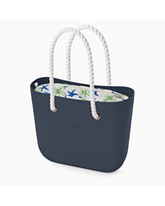 O bag mini blu navy e crabs