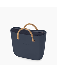 O bag mini navy e corda corta
