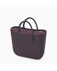 O bag mini burgundy e quadro