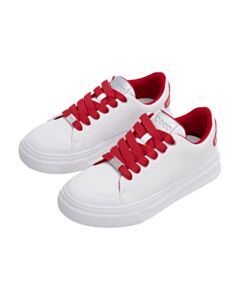 O sneakers white/tomato
