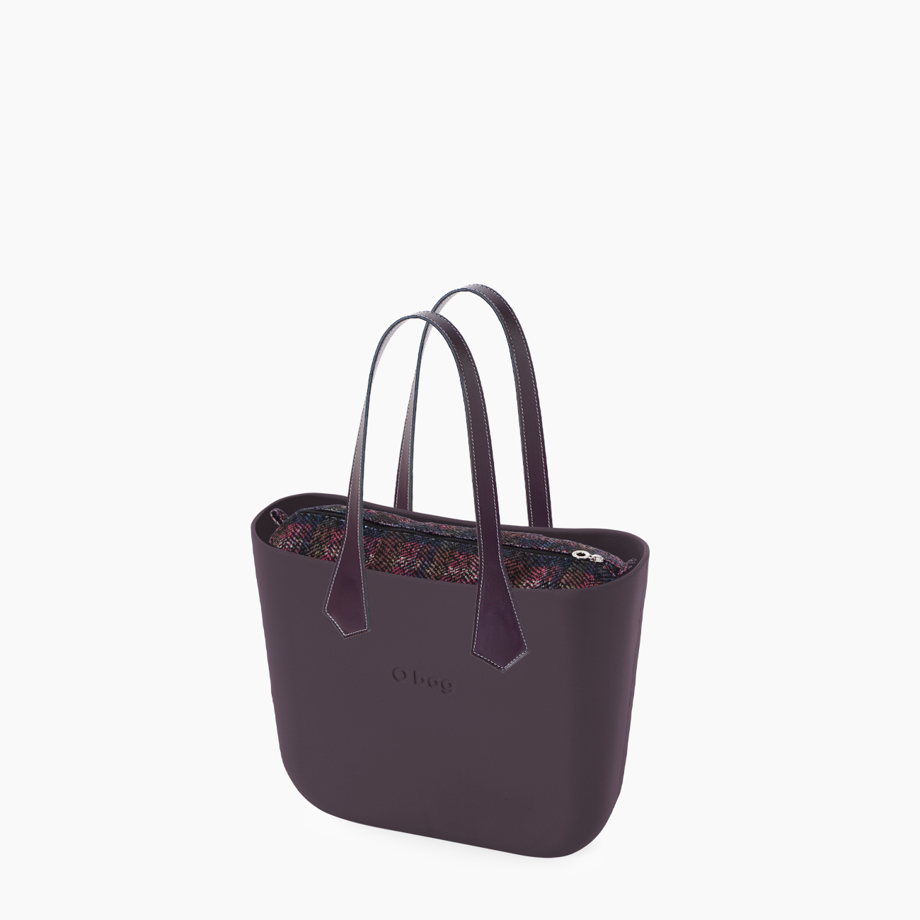 O bag mini burgundy e glen check - O bag Official Website