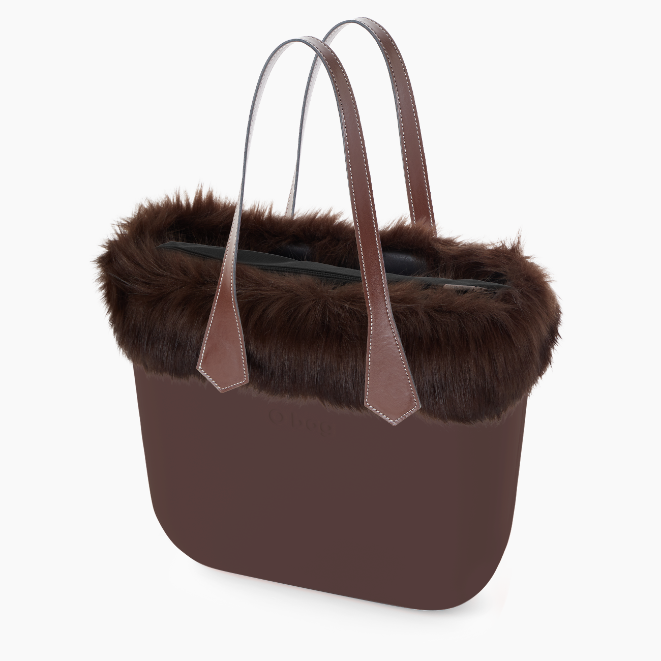 O bag mini cioccolato e eco pelliccia - O bag Official Website