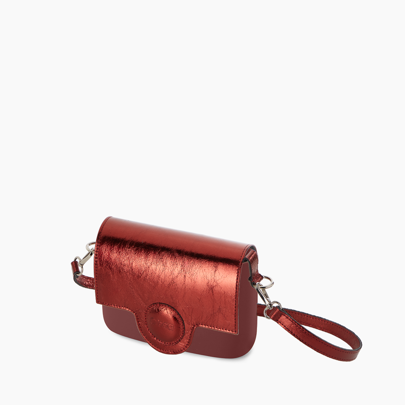 O pocket bordeaux circle laminated - O bag Official Website
