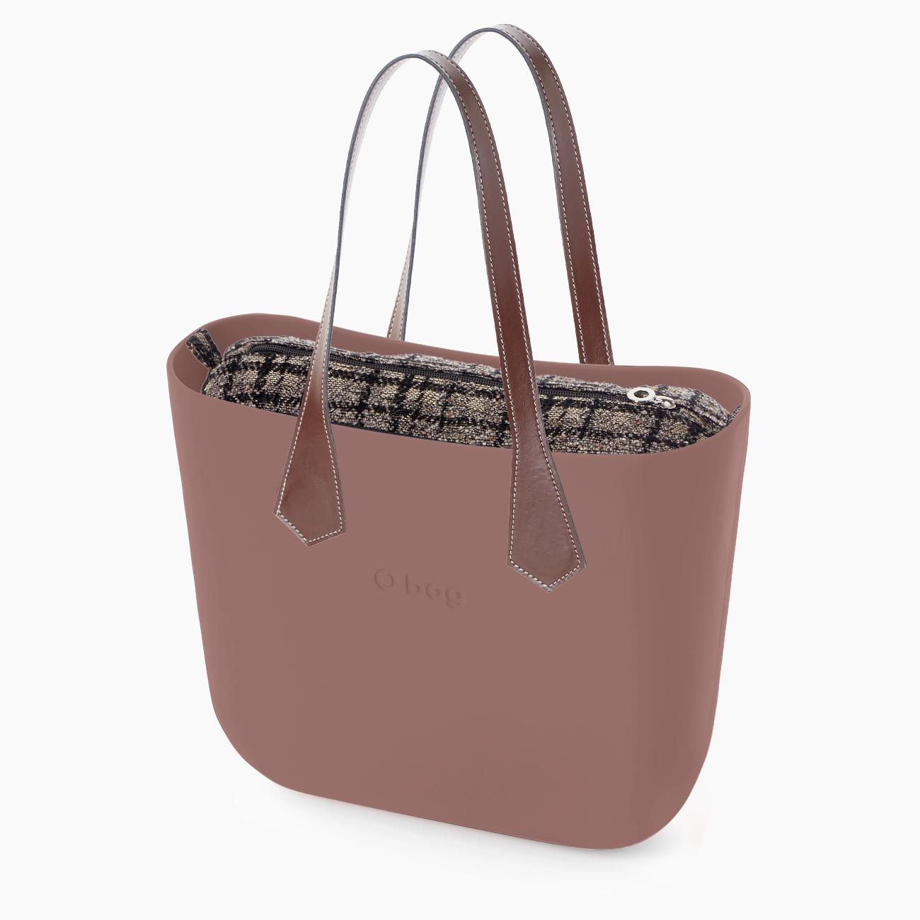 O bag mini old pink e tartan - O bag Official Website
