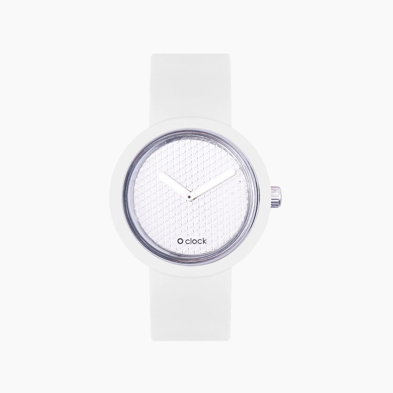 O clock cinturino regolabile bianco e argento - O bag Official Website