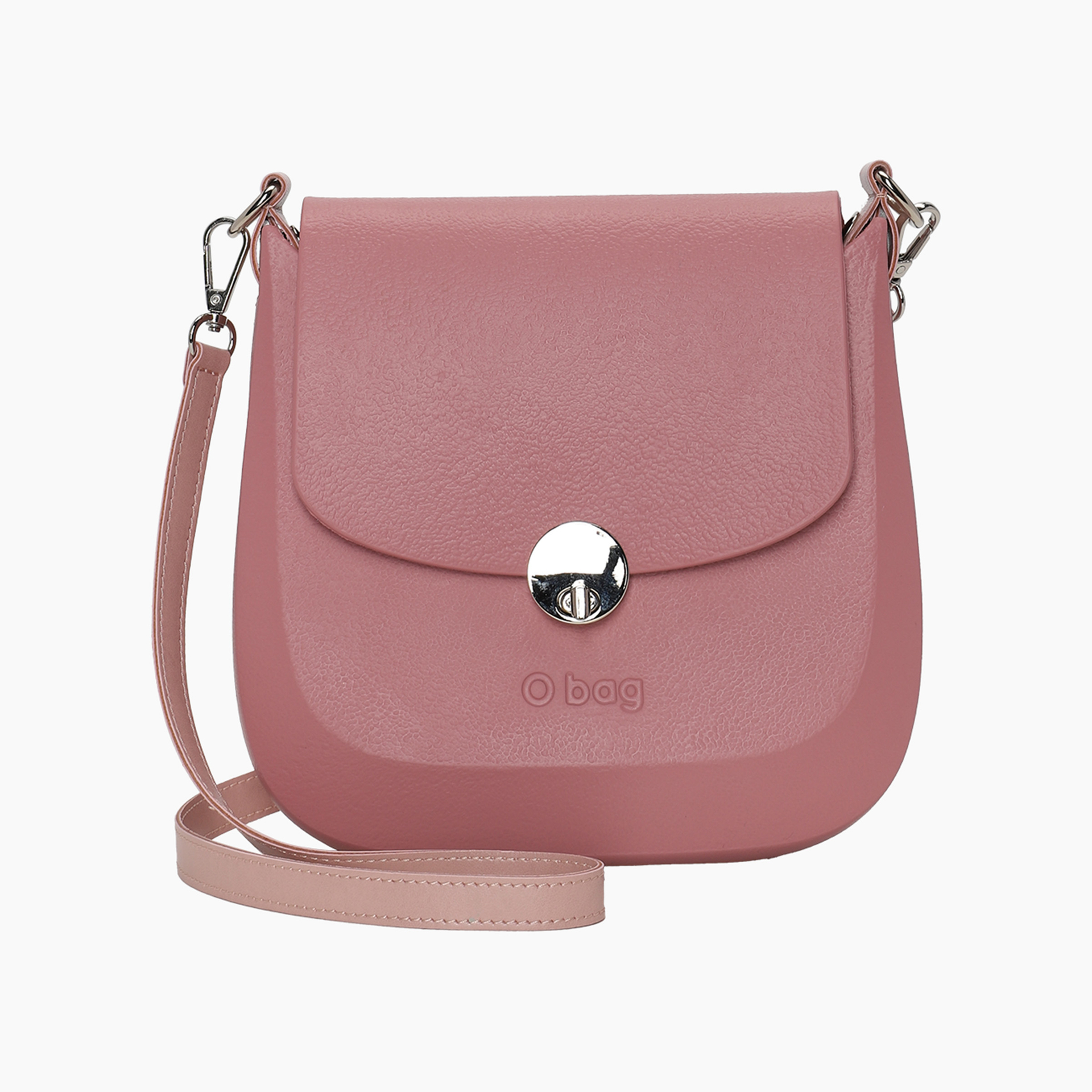 Zusammengesetzte tasche O bag chase mit extraschmalem schulterriemen aus synthetikstoff in nappalederoptik easy blush - O bag Official Website