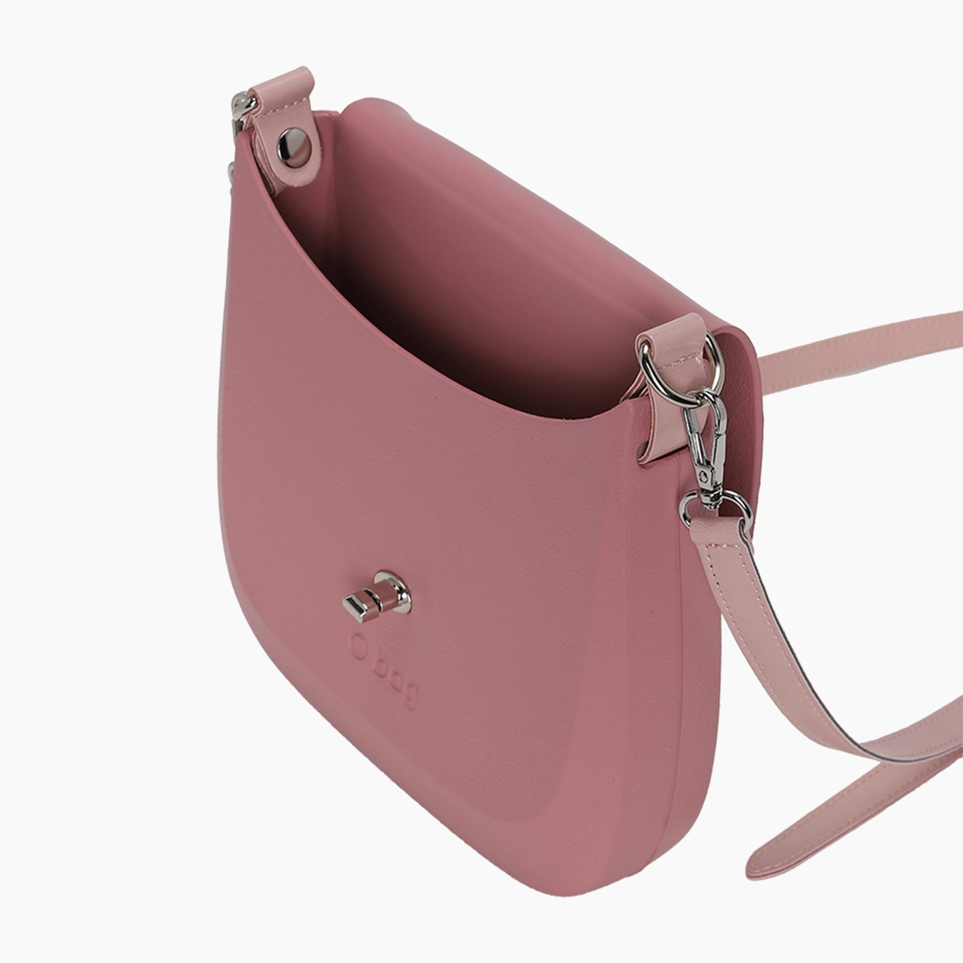 Borsa composta O bag chase e tracolla  extraslim tessuto sintetico effetto nappa easy blush - O bag Official Website