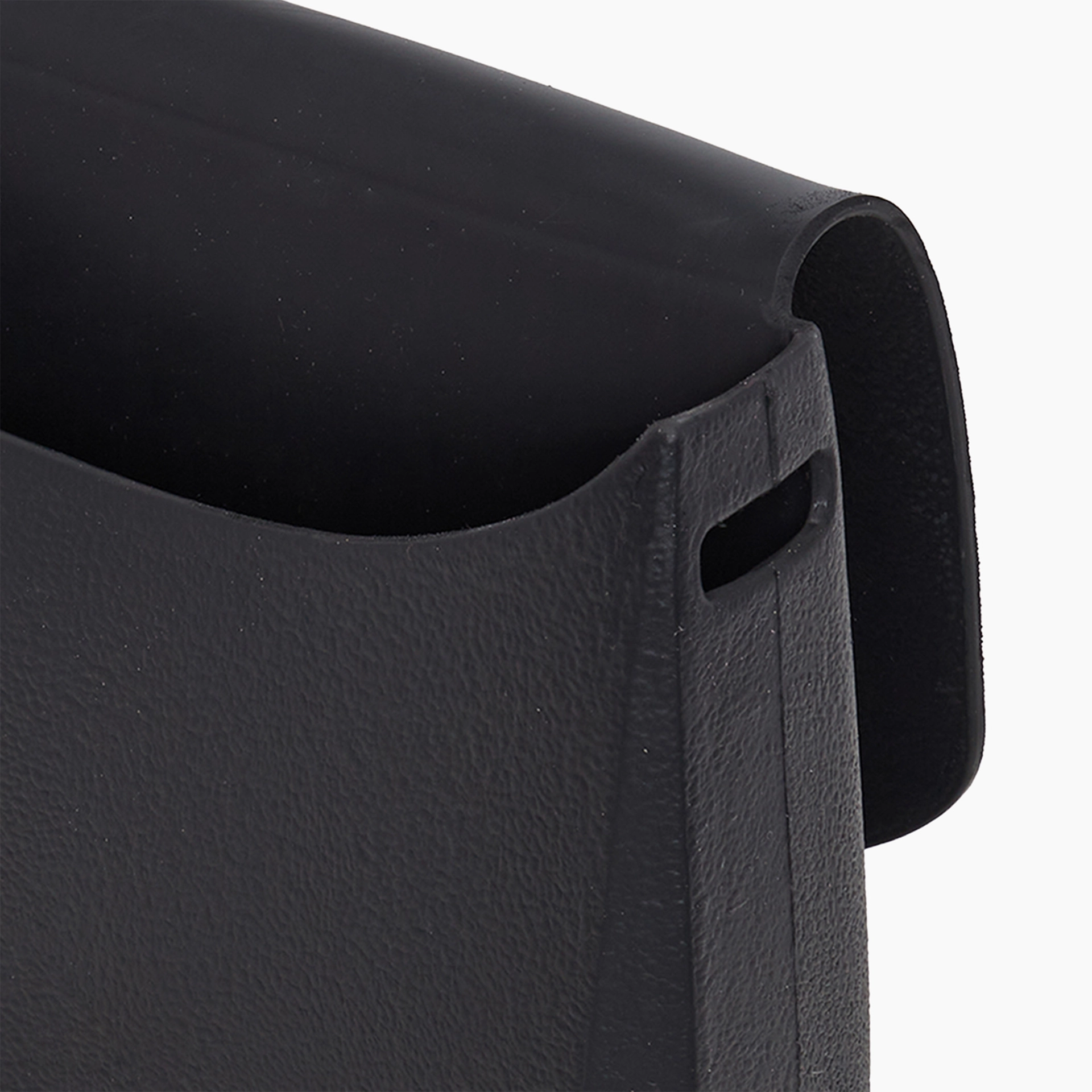 Borsa composta o bag chase e tracolla regolabile  spina di pesce tessuto cotone nero - O bag Official Website
