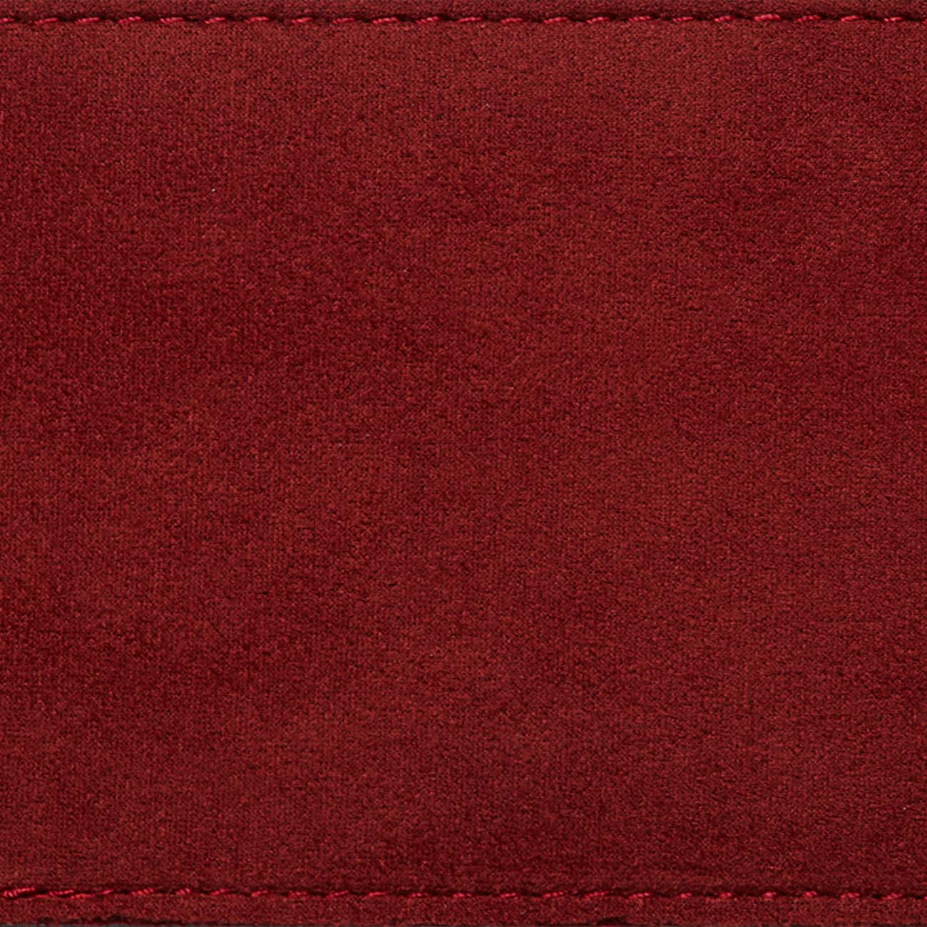 Poignée courte chaîne bordeaux tissu nubuck - O bag Official Website