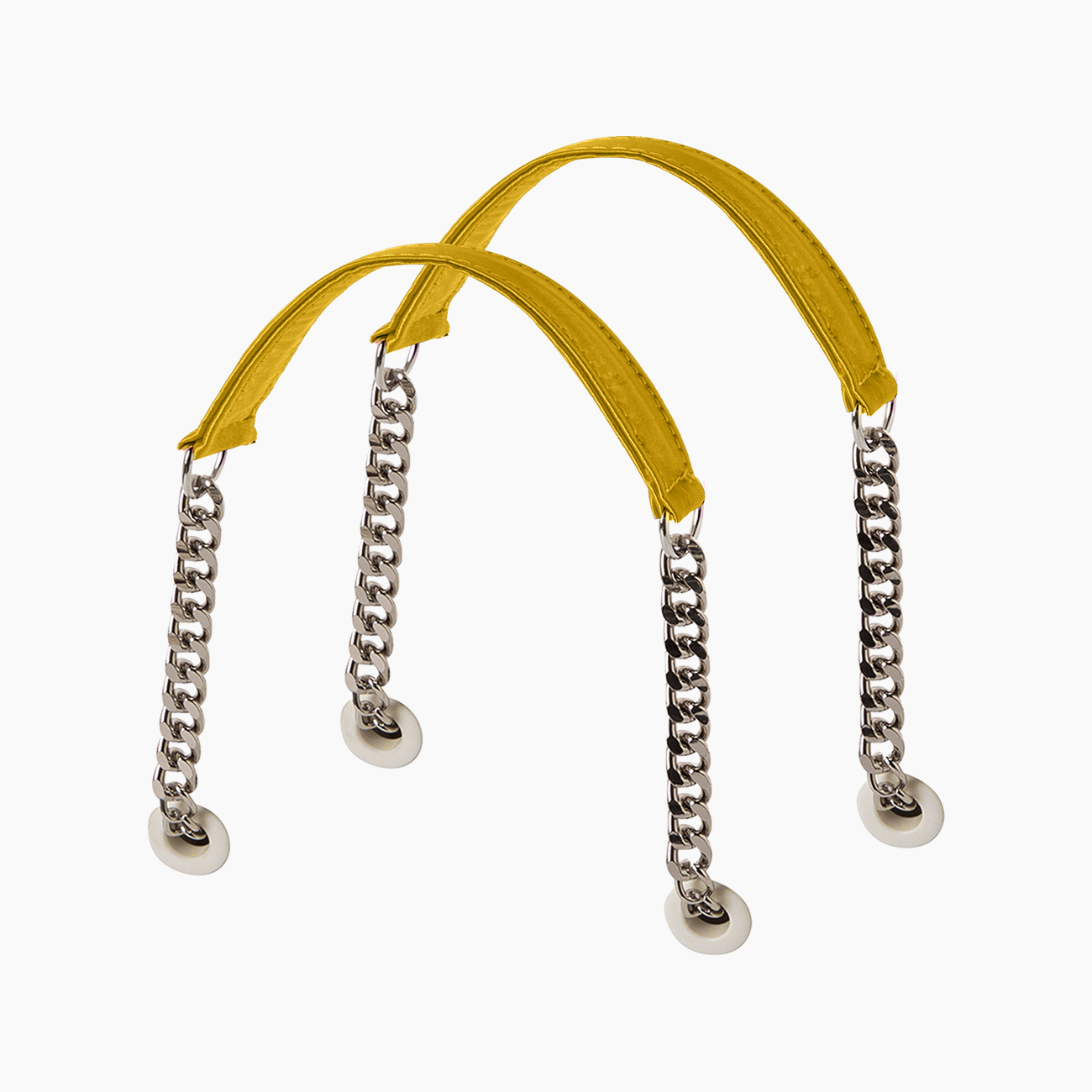 Manico corto curry catena e fascia satin - O bag Official Website