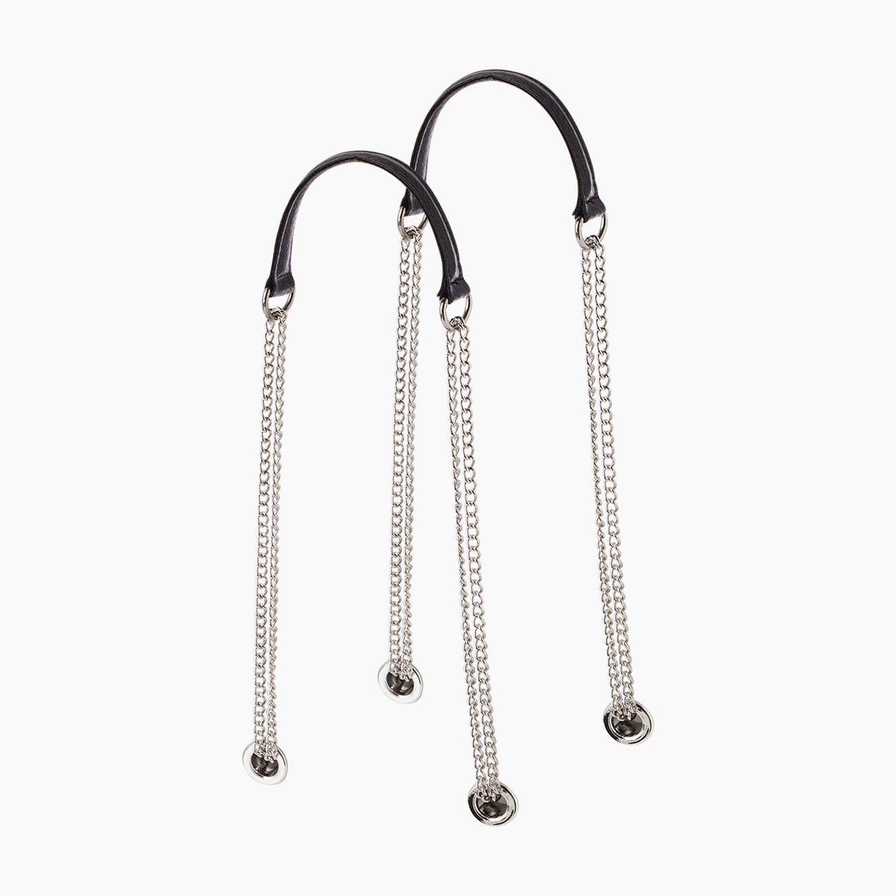 Manico nero doppia catena a "T" stampa snake - O bag Official Website