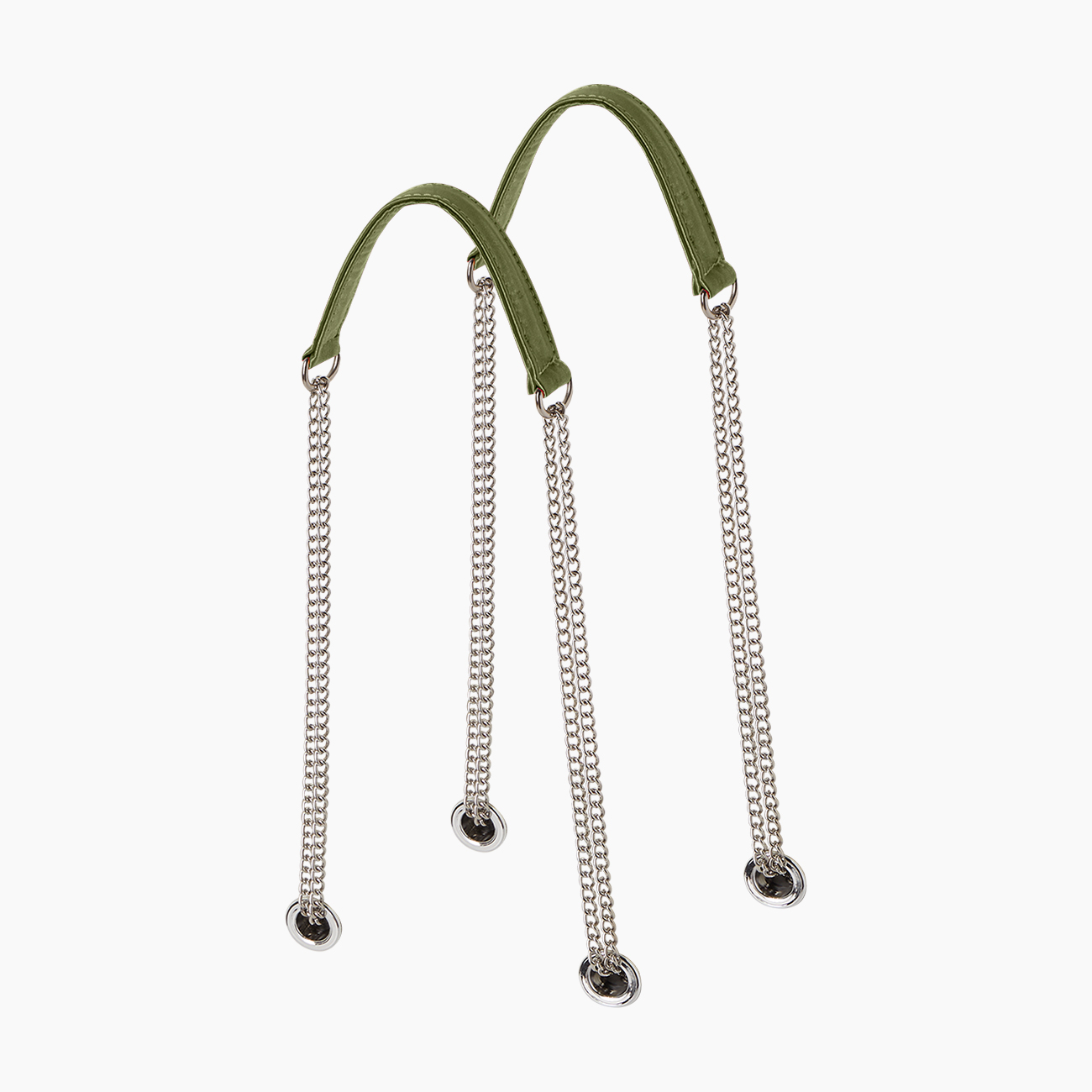 Manico avocado catena a "T" satin - O bag Official Website