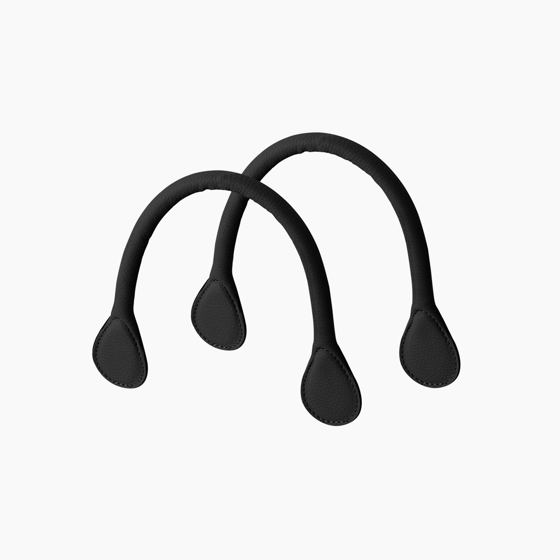Manico corto nero tessuto sintetico martellato - O bag Official Website