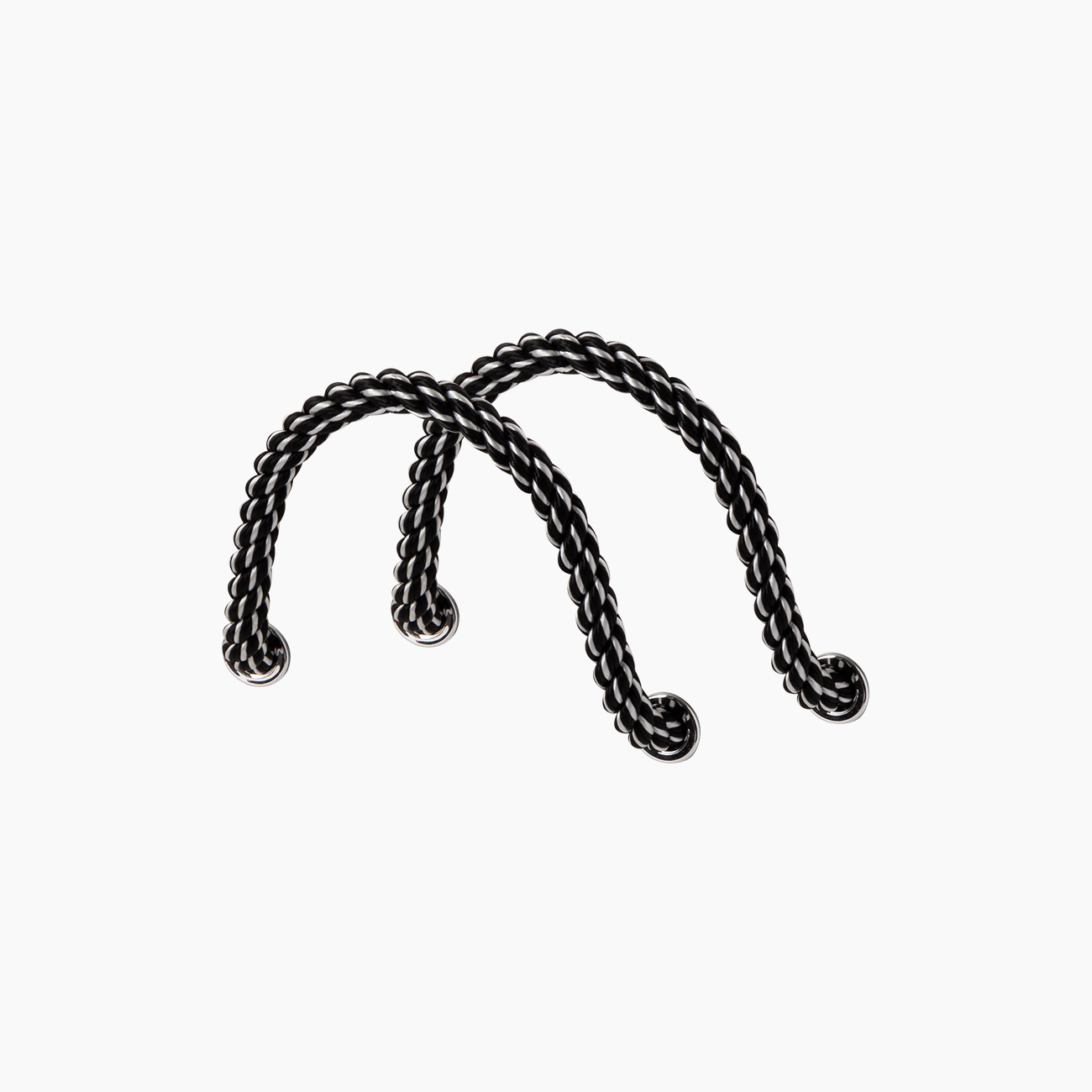 Short handle rope black and white - O bag Official Website