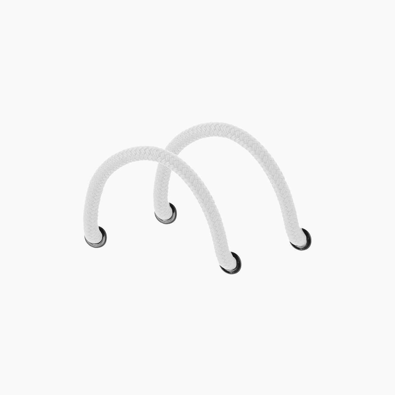 Manico corto corda cotone intrecciato latte - O bag Official Website