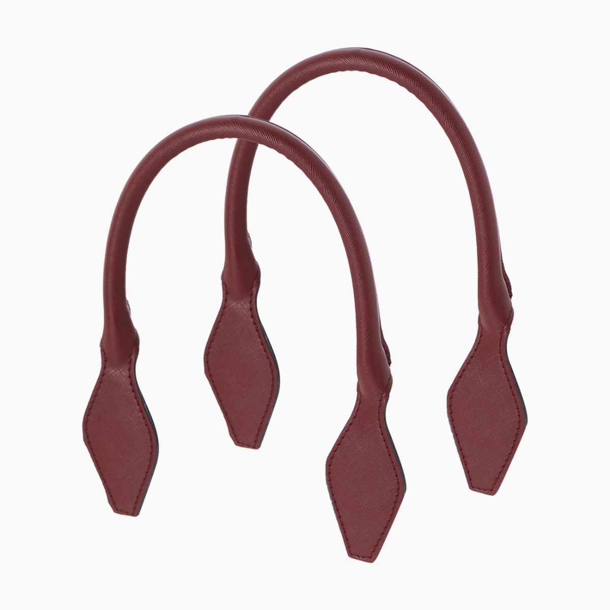 Manico corto a rombo bordeaux - O bag Official Website