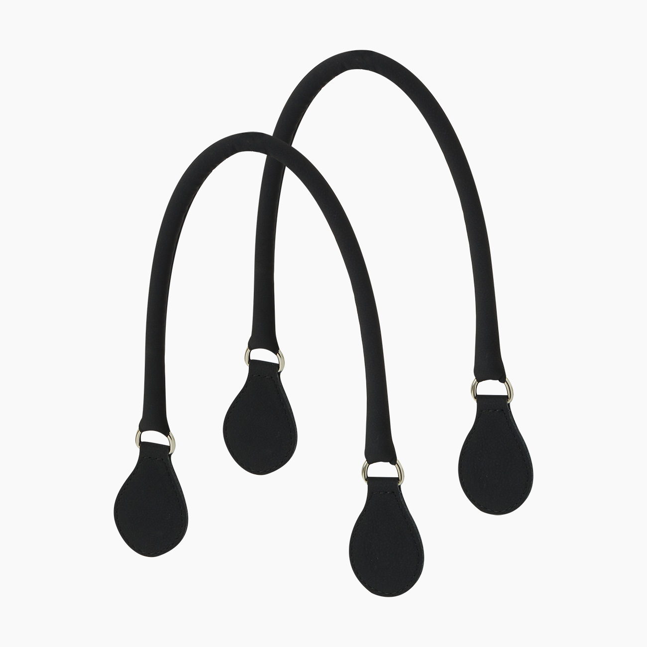 Manico lungo tubolare nero tessuto nubuck - O bag Official Website