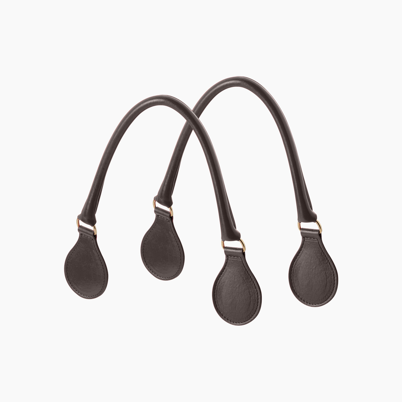 Micro poignée tubulaire marron foncé avec goutte - O bag Official Website