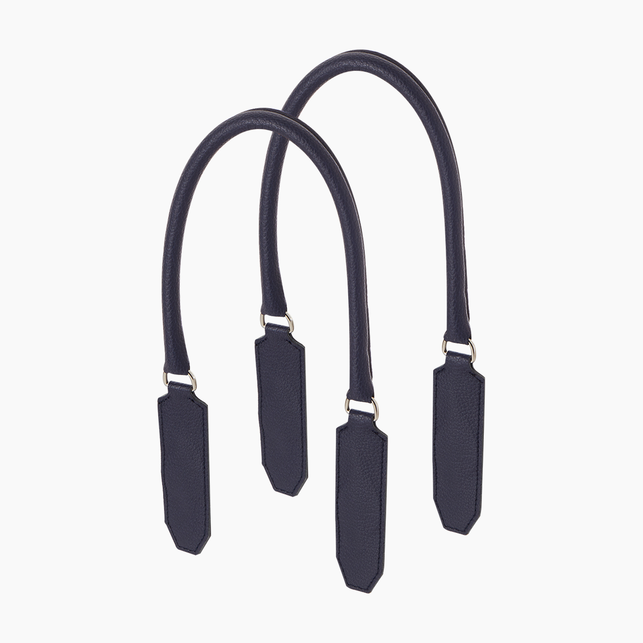 Manico piatto tubolare lungo bottalato blu navy - O bag Official Website