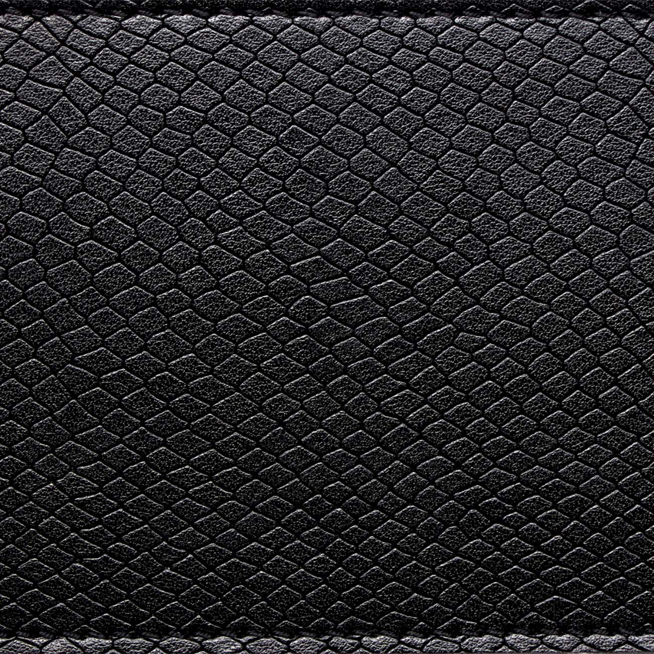 Poignée courte tubulaire plate noir imprimé serpent - O bag Official Website