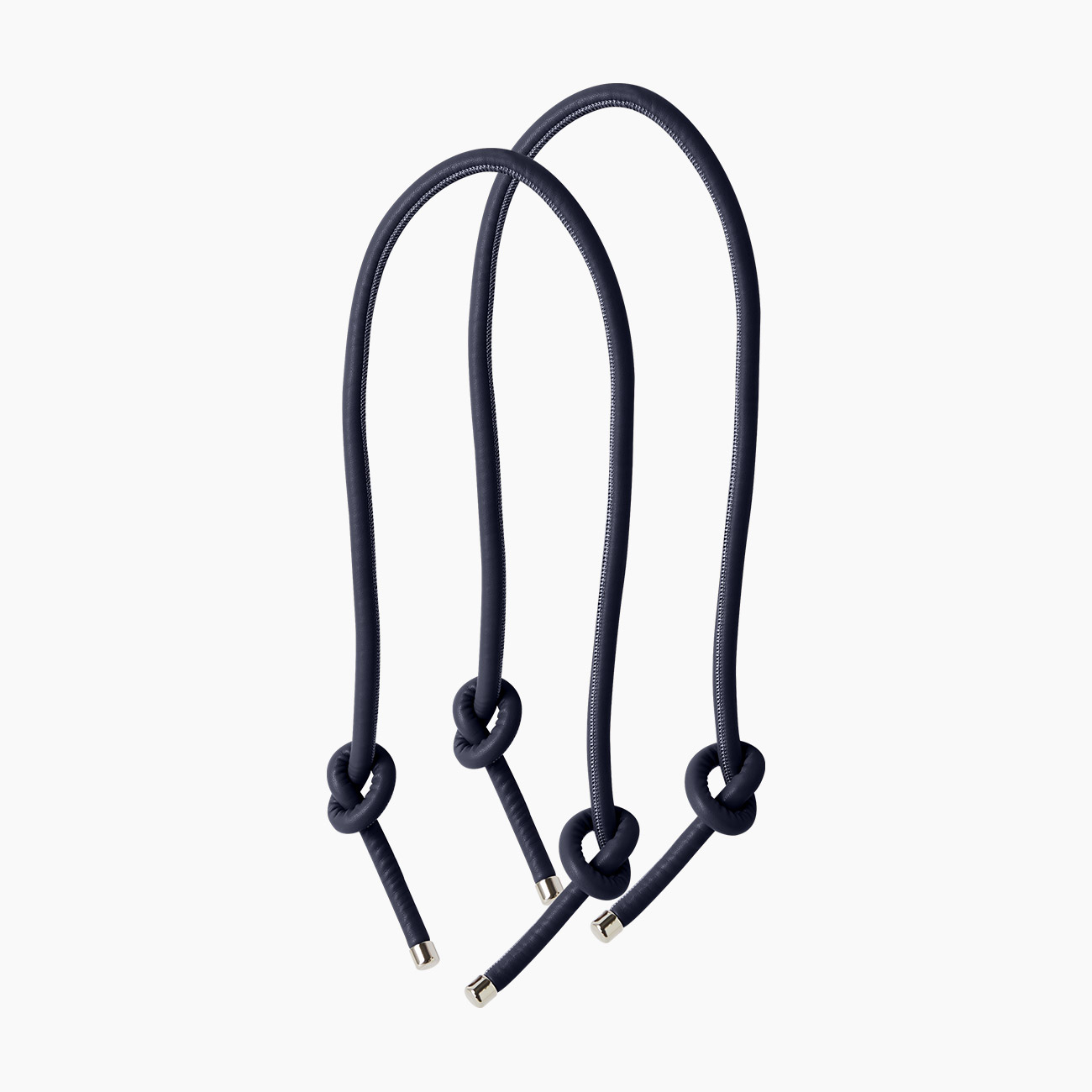 Manico knots blu navy tessuto sintetico effetto nappa - O bag Official Website