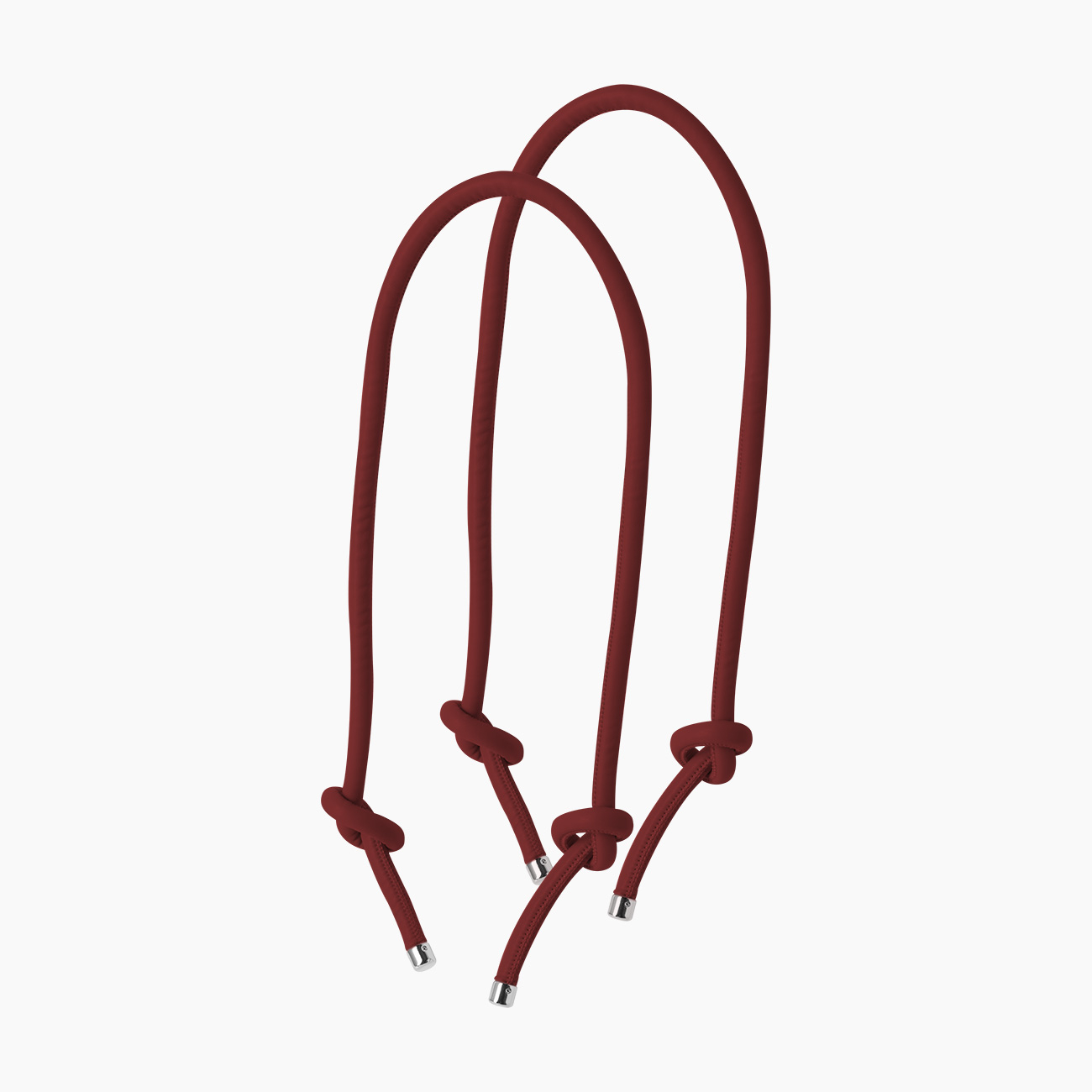Manico knots bordeaux tessuto sintetico effetto nappa - O bag Official Website