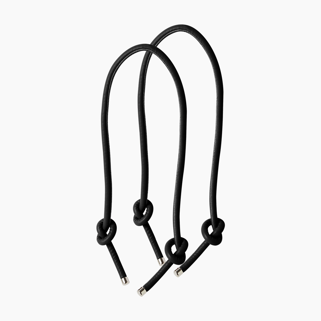 Manico knots nero tessuto sintetico effetto nappa - O bag Official Website