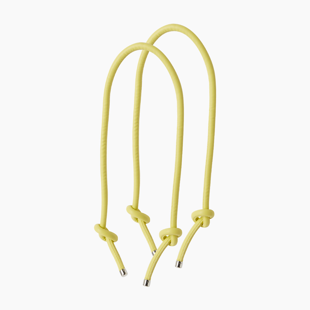 Poignée knots tissu synthétique effet nappa vert céleri - O bag Official Website