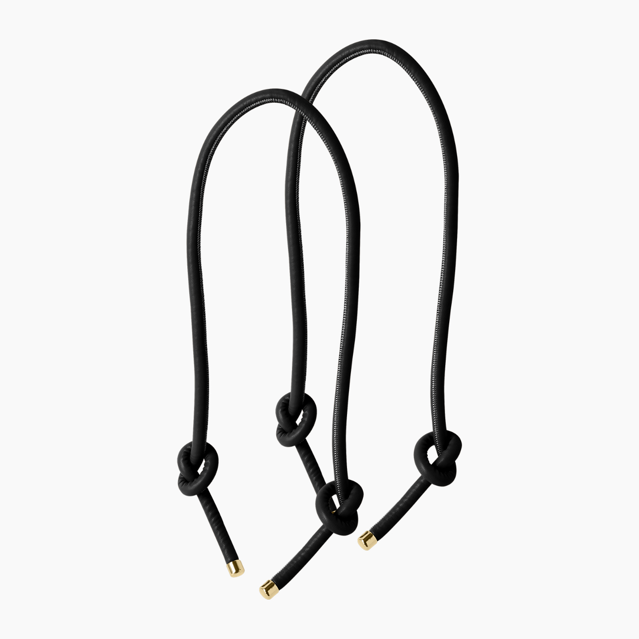 Poignée knots noir et or tissu synthétique effet nappa - O bag Official Website