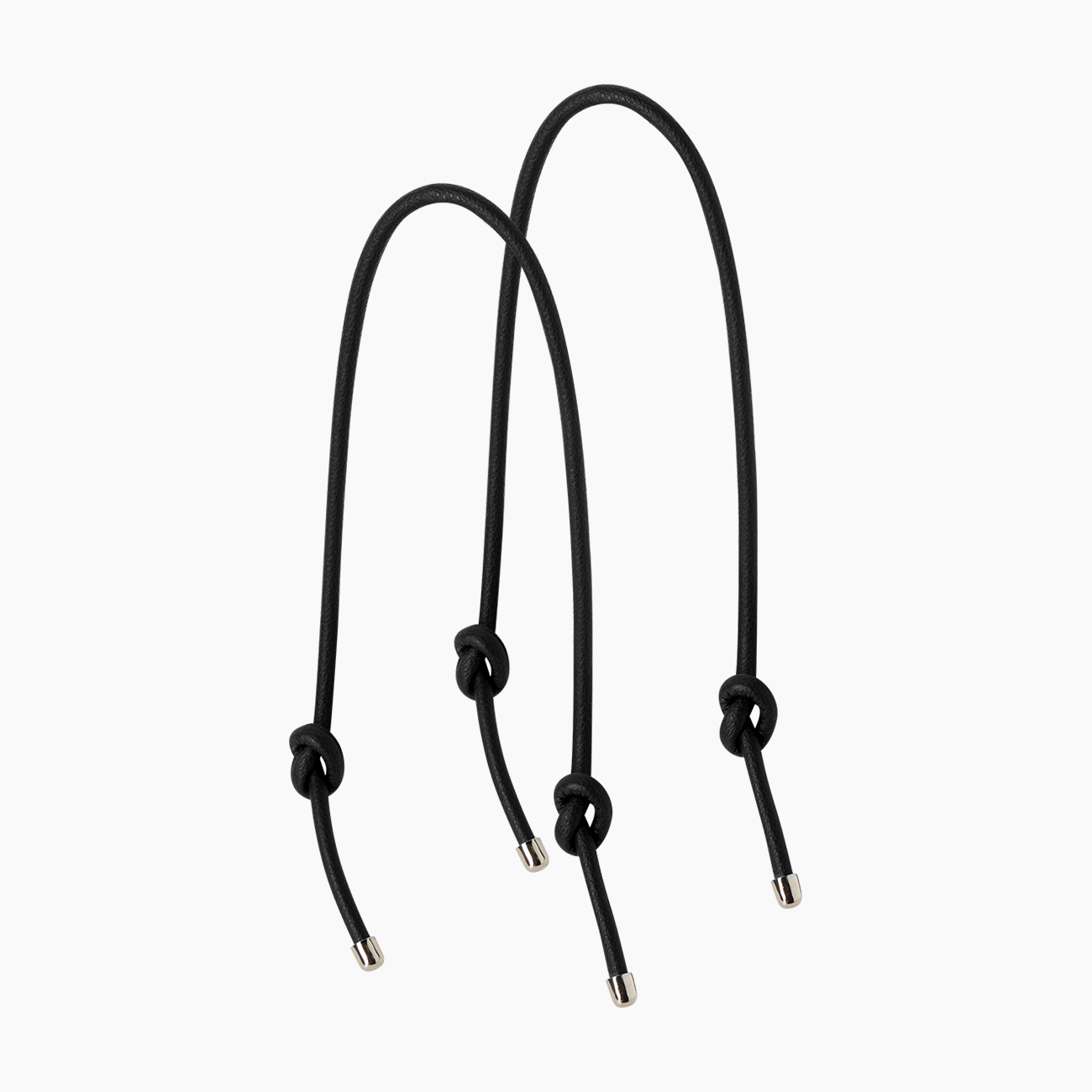 Manico knots nero tessuto sintetico bottalato - O bag Official Website