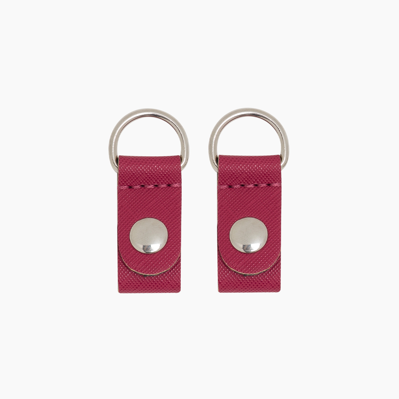 Clip tessuto sintetico effetto saffiano sangria - O bag Official Website