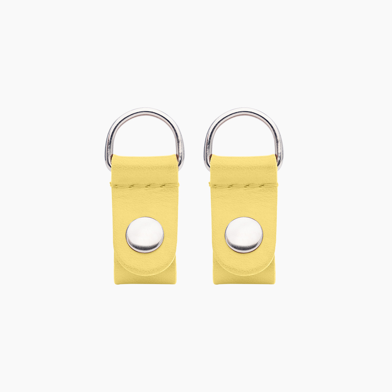 Clip tissu synthétique effet mat jaune et argent - O bag Official Website