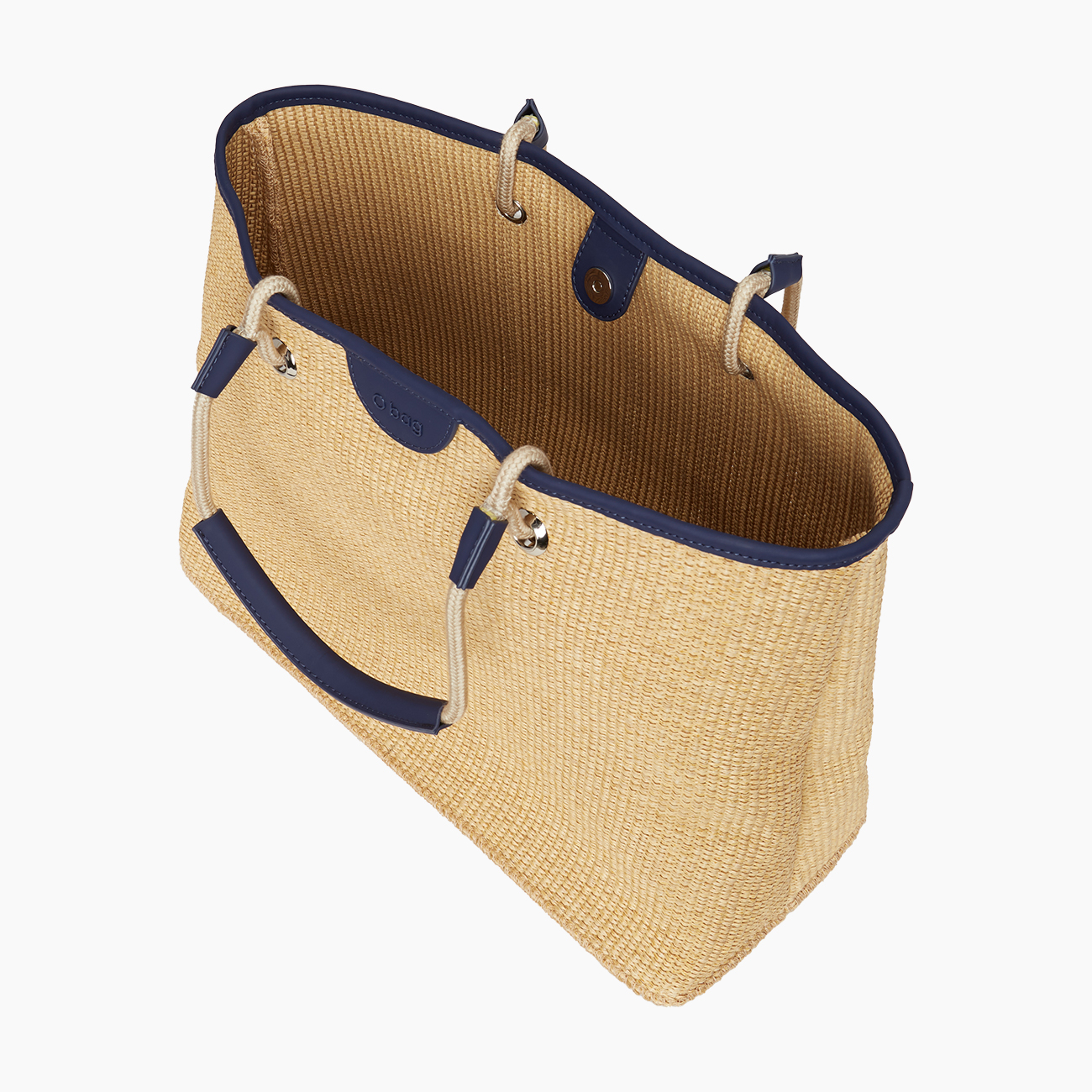O bag miami raphia bleu marine - O bag Official Website