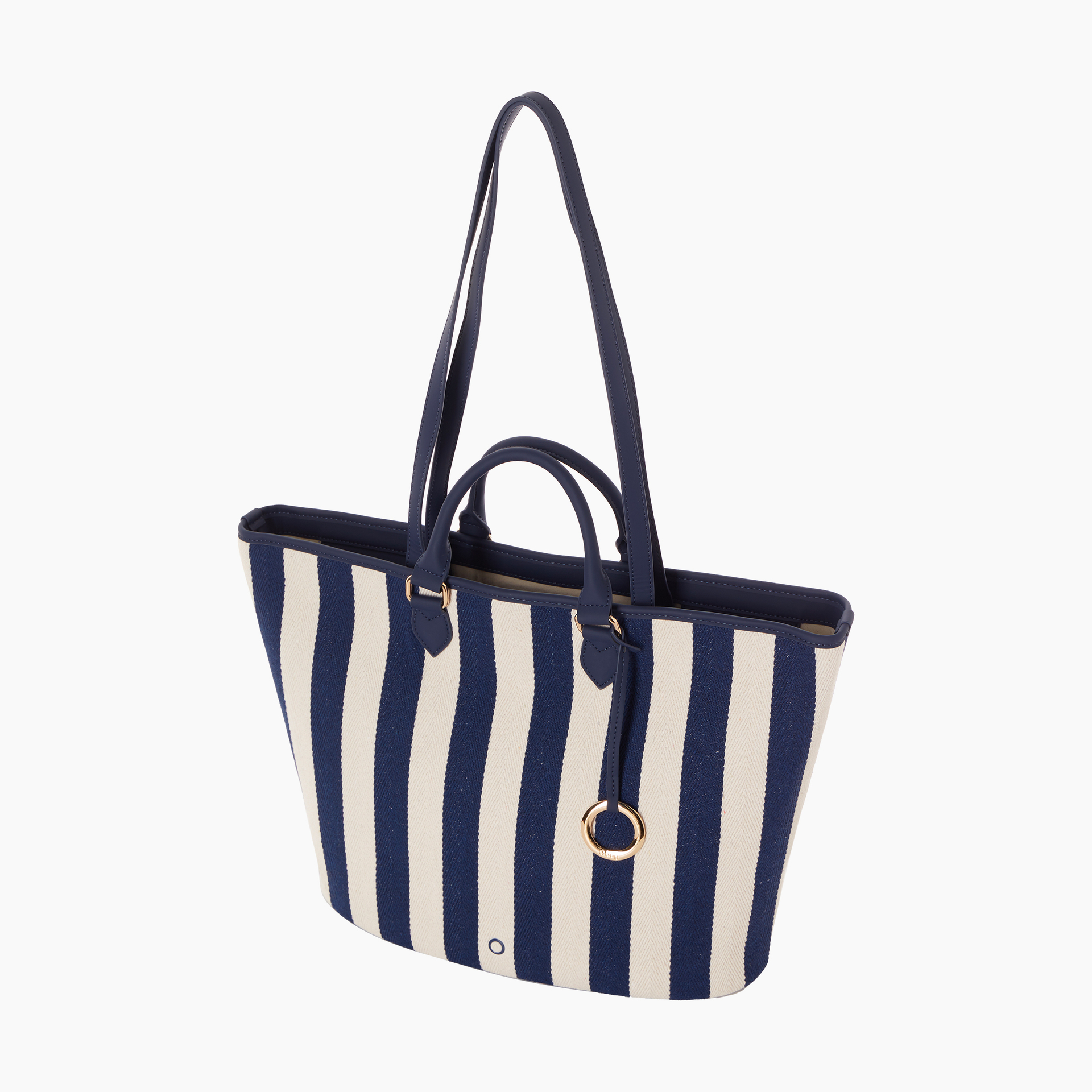 O bag panarea canvas naturale/blu navy - O bag Official Website