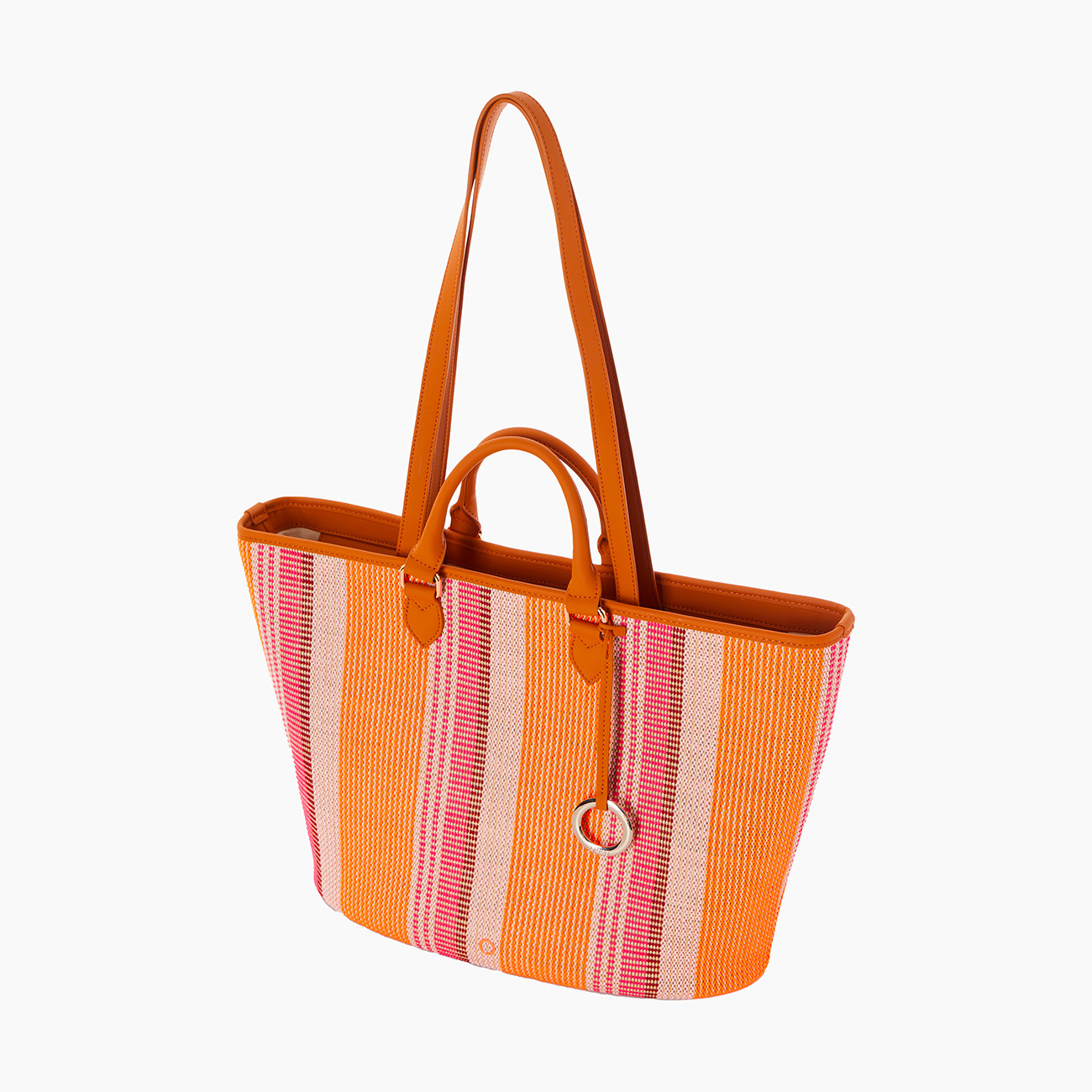 O bag panarea rafia multicolor fucsia - O bag Official Website