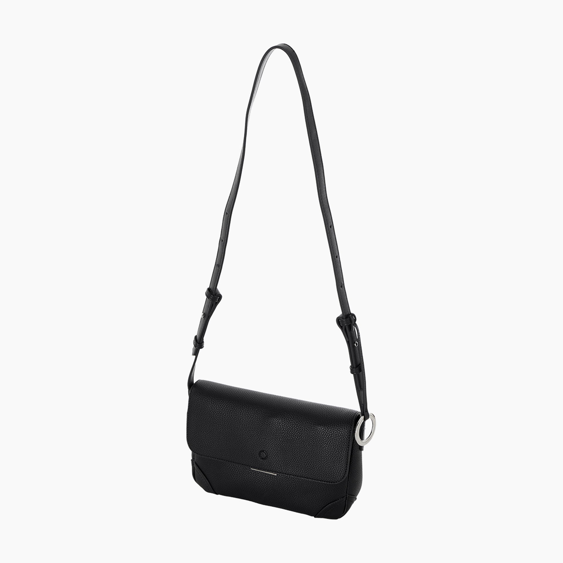 Borsa a tracolla O bag nubby nera - O bag Official Website