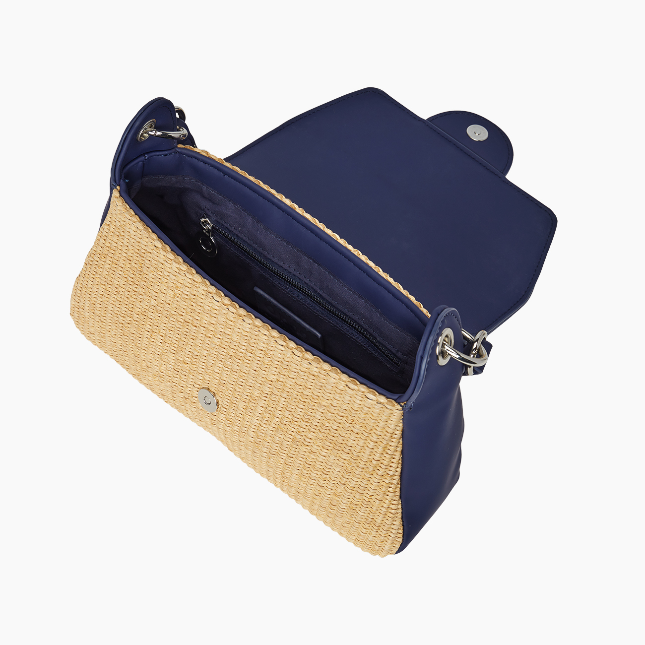 O bag paris aus Raffia in Navyblau - O bag Official Website
