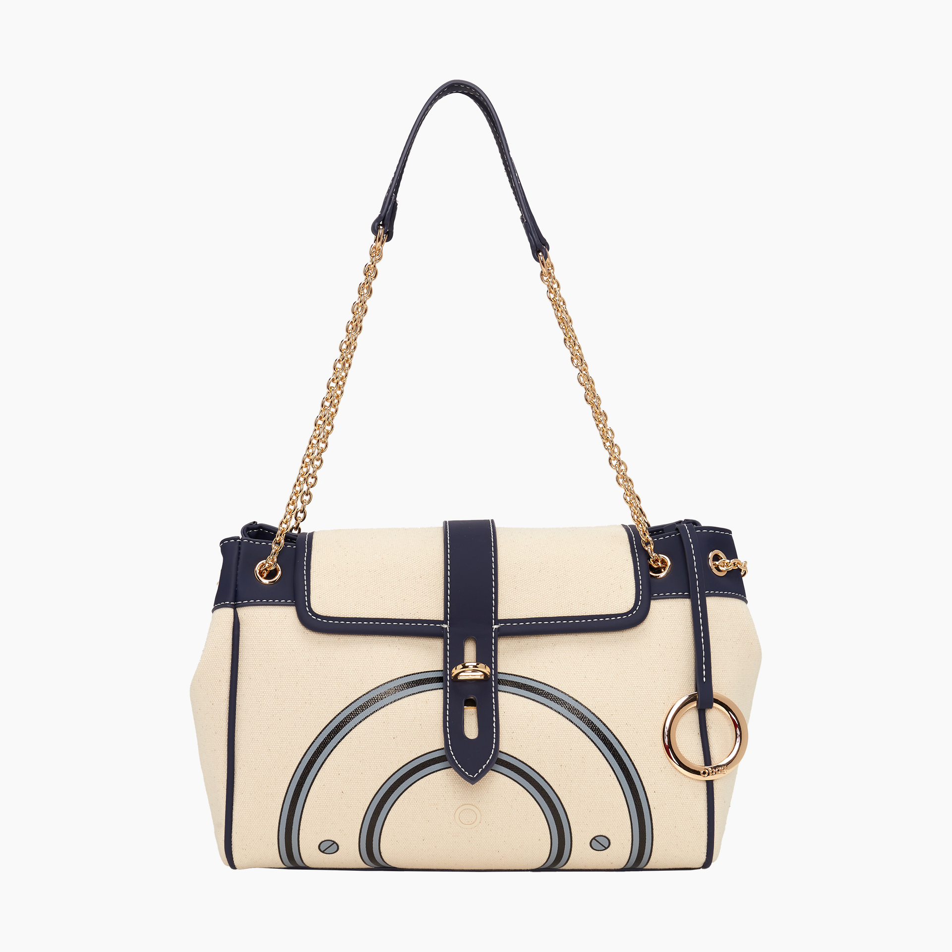 O bag amalfi canvas naturale/blu navy - O bag Official Website