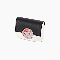 Pattina circle nero su nero stampa elefane e python O pocket - O bag Official Website