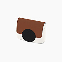 Pattina circle biscotto e nero tessuto nubuck O pocket - O bag Official Website