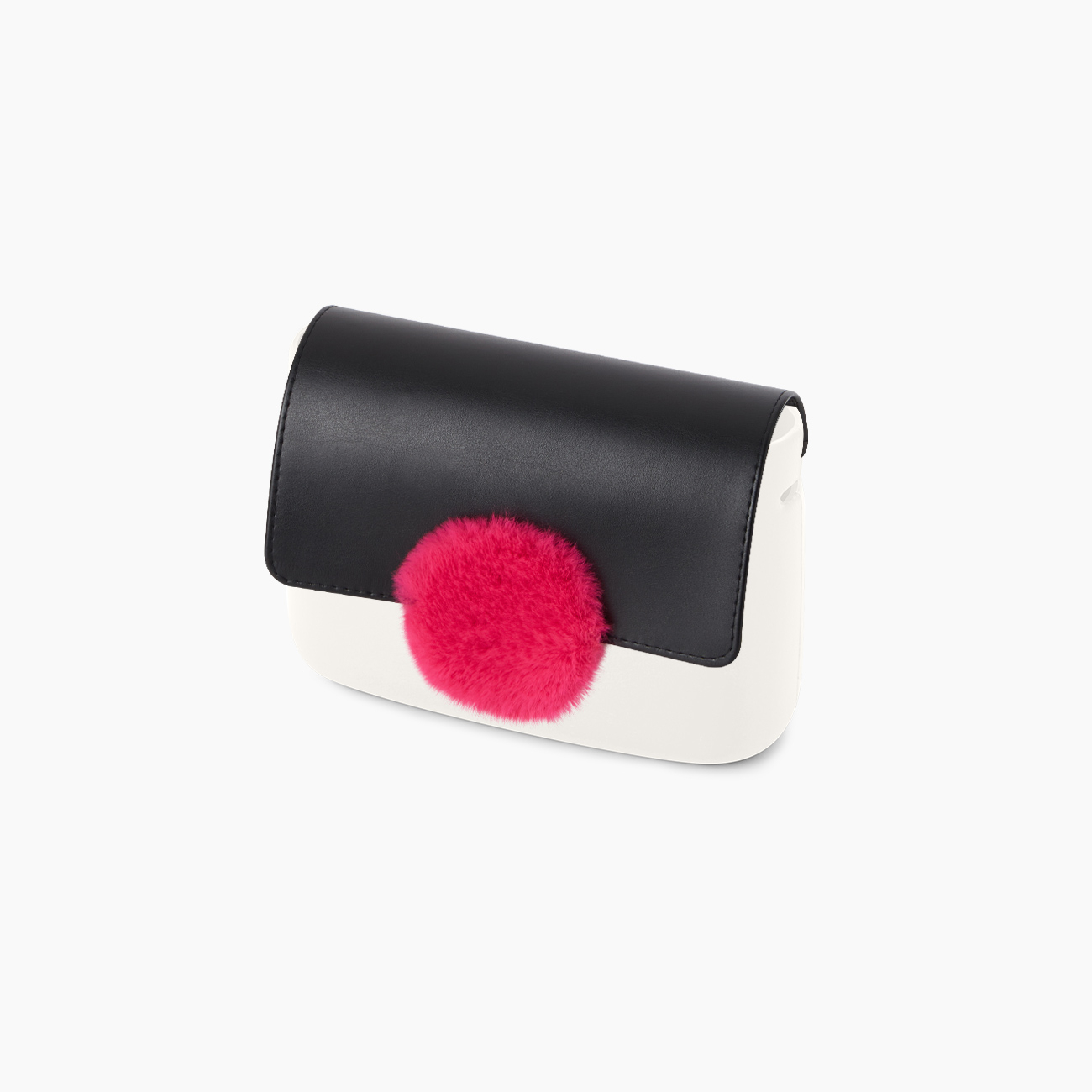 Pattina circle nero e fucsia fluo fibra sintetica O pocket - O bag Official Website