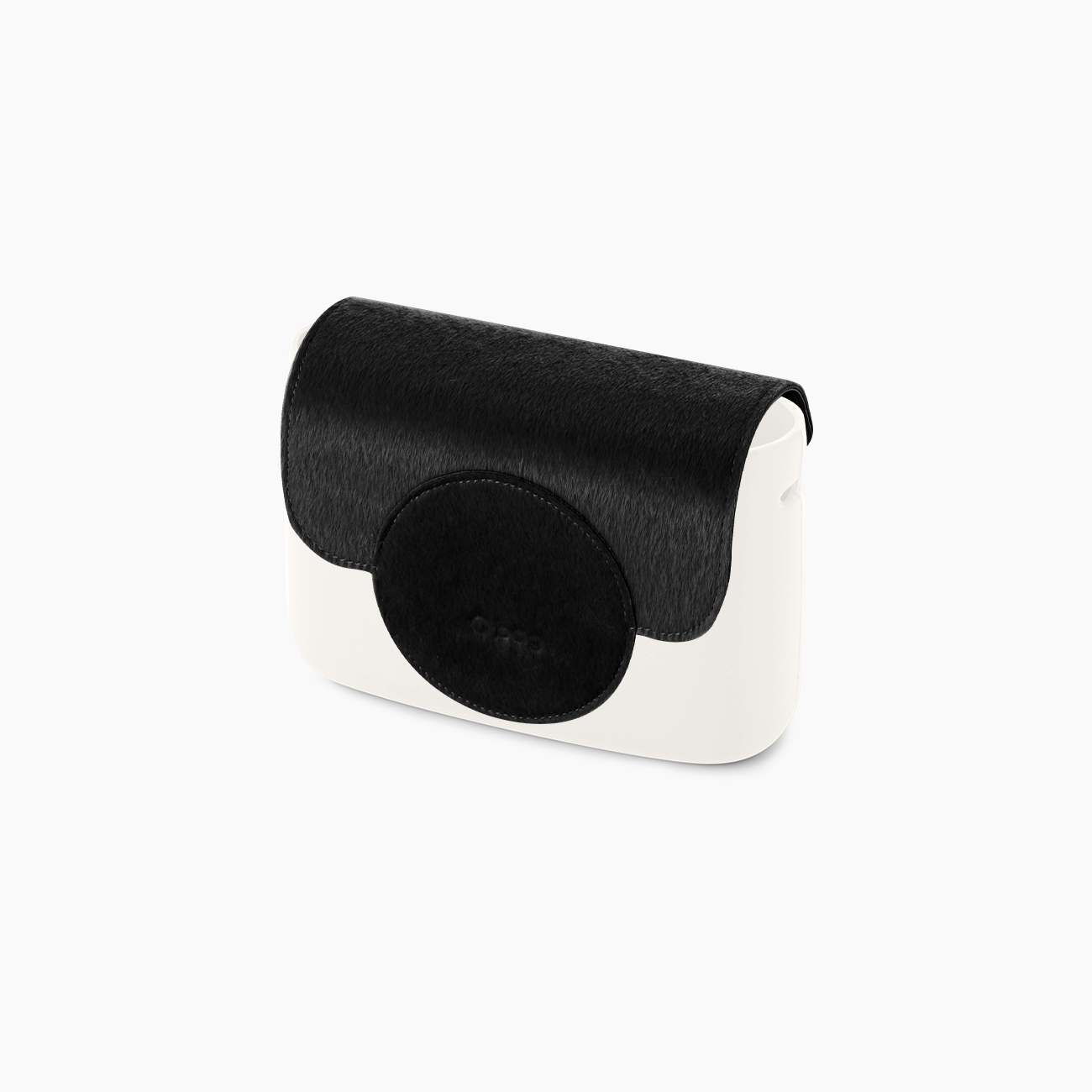 Cirle flap black pony skin effect O pocket - O bag Official Website