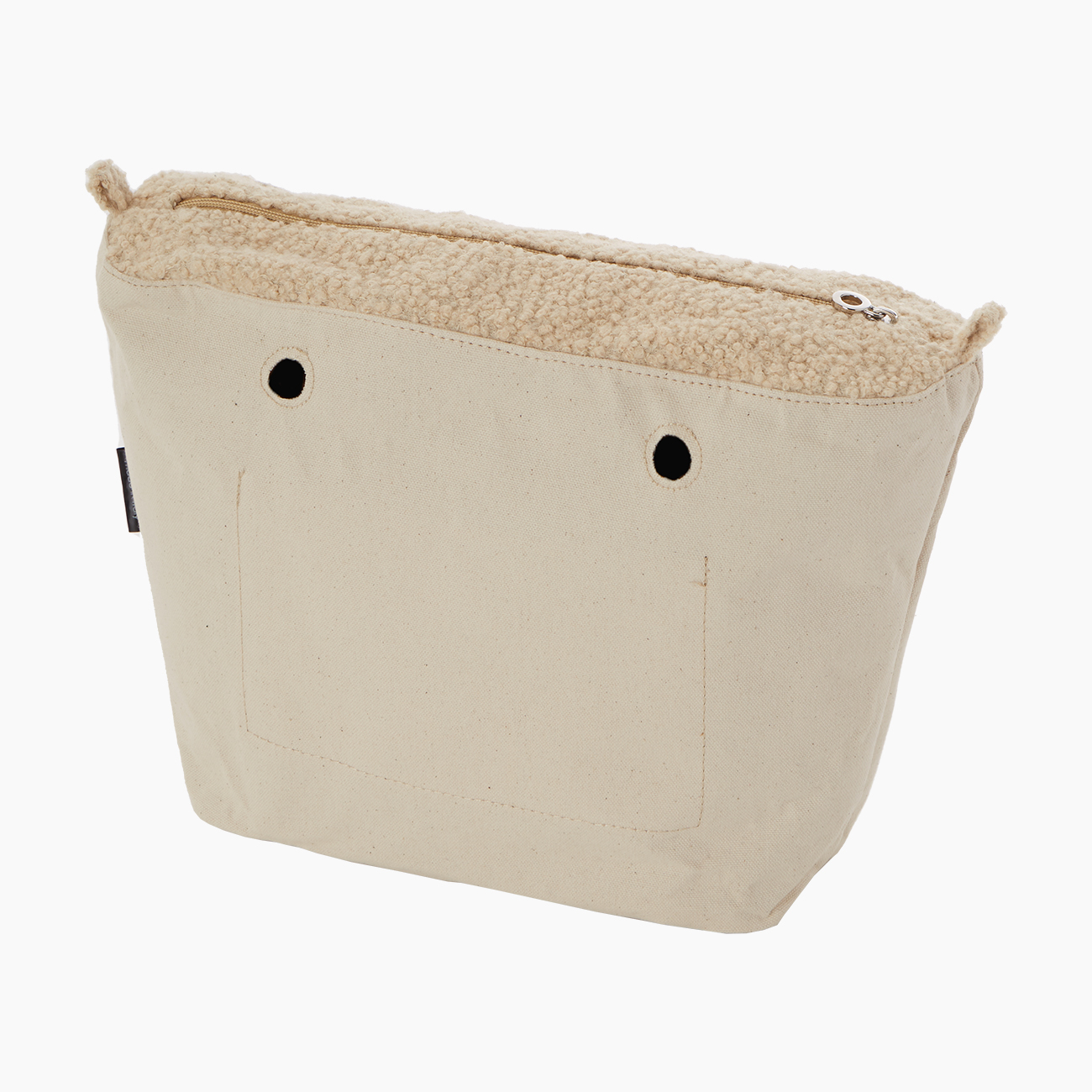 Sacca interna O bag lana ricciolino sabbia - O bag Official Website