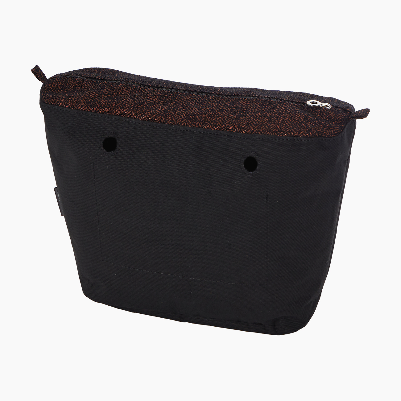 Sacca interna O bag lurex spinato bordeaux/nero - O bag Official Website