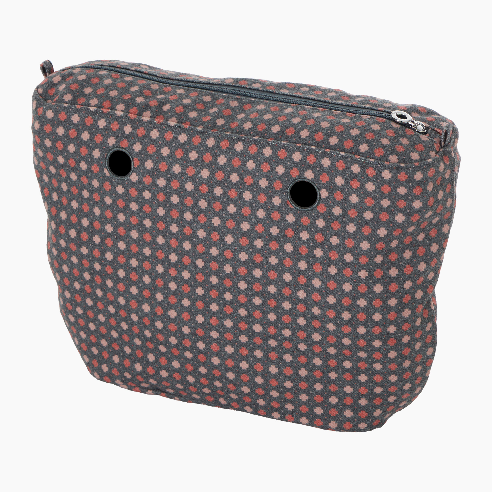 Sacca interna O bag tweed geometrico old pink - O bag Official Website