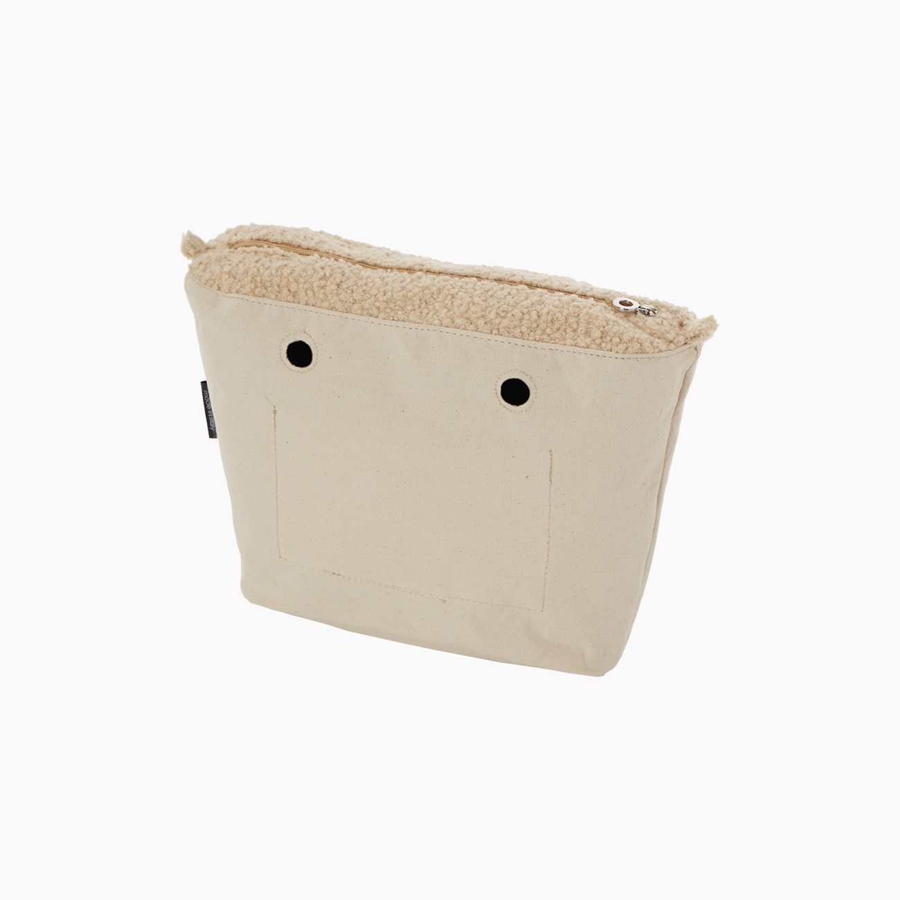Sacca interna O bag mini lana ricciolino sabbia - O bag Official Website
