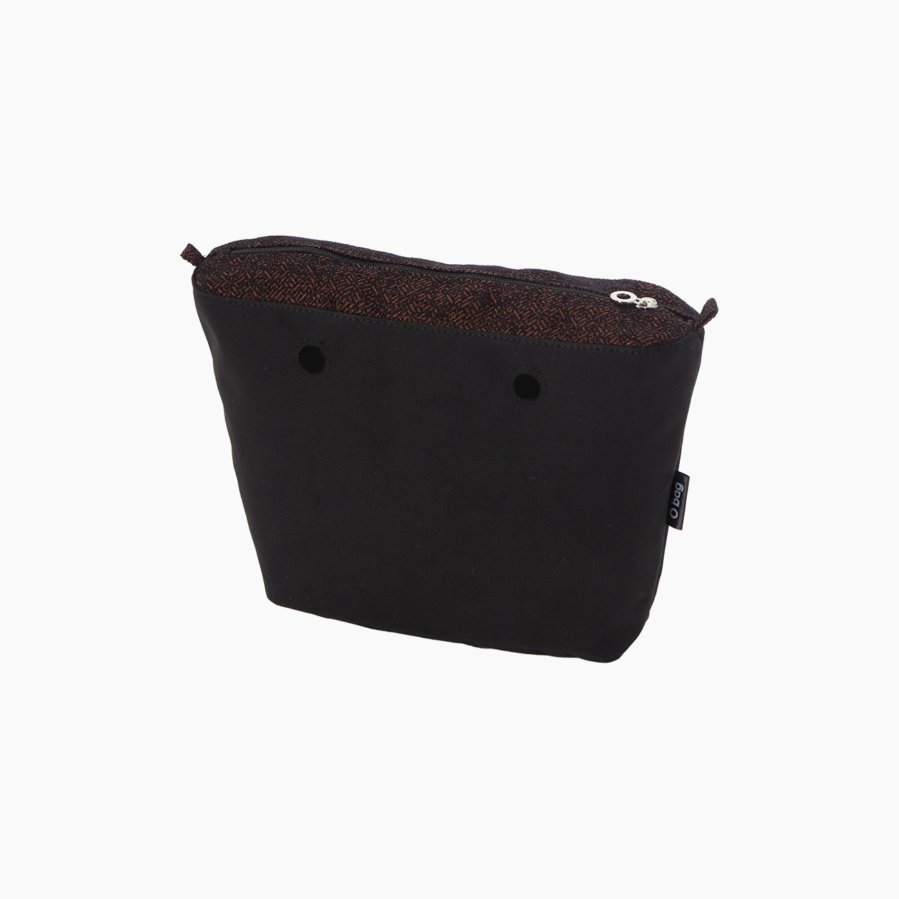 Sacca interna O bag mini lurex spinato bordeaux/nero - O bag Official Website